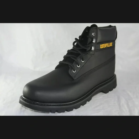 CAT Caterpillar colorado - Men's leather Boots winter boots black - Picture 7 of 12